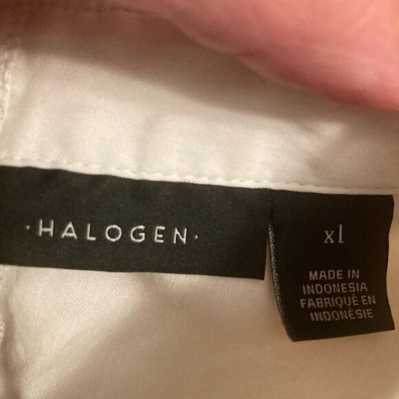 Halogen White Button Down Blouse - Picture 4 of 8